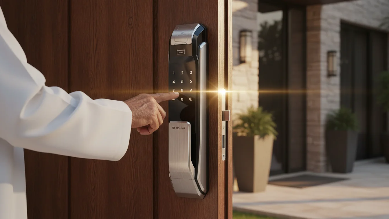 Qatari Family using Smart Lock